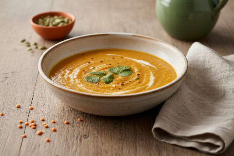 Rote Linsen Kokos Suppe