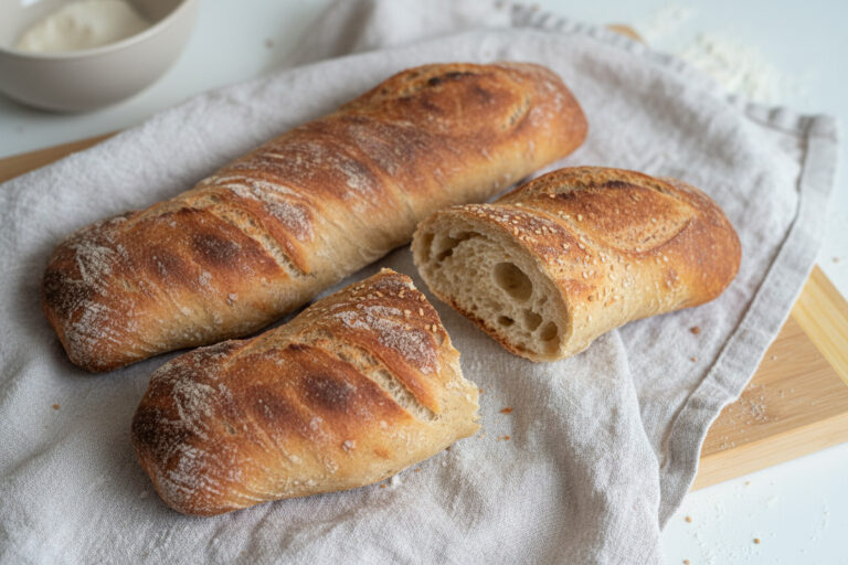 Rustikales Baguette mit Sauerteig